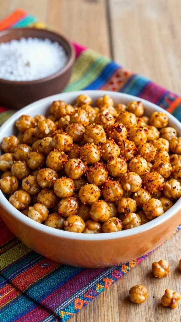 15 Healthy Lunch Snacks for Energy & Clean Eating - 3. Roasted Chickpeas 1