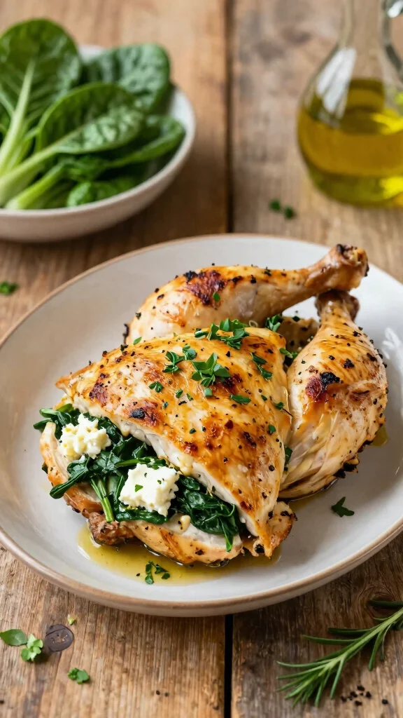 15 Healthy Recipes Dinner Ideas for Busy Nights - 13. Spinach and Feta Stuffed Chicken 1
