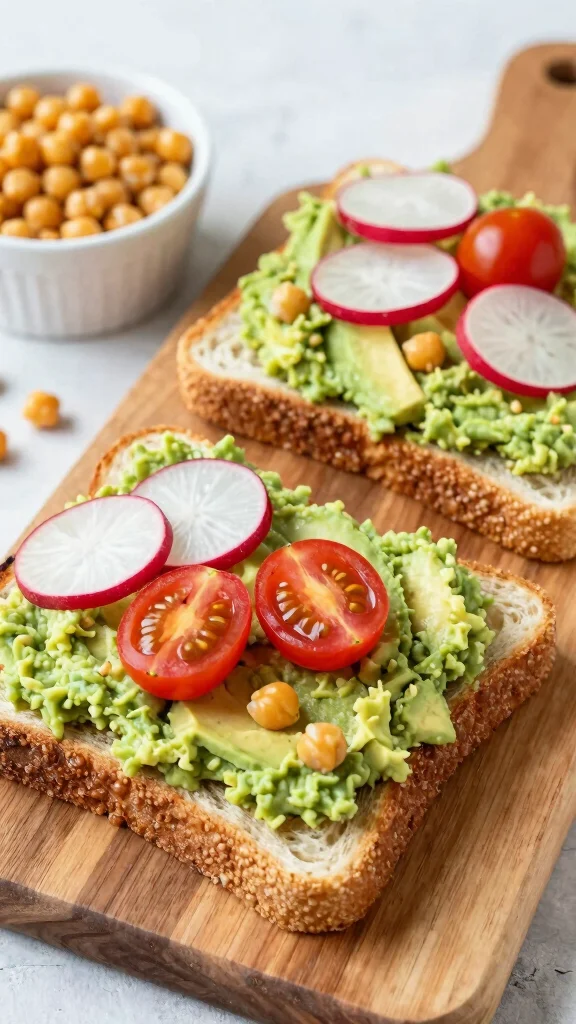 15 Healthy Work Lunch Ideas You Can Pack Fast - 14. Smashed Chickpea and Avocado Toast 1