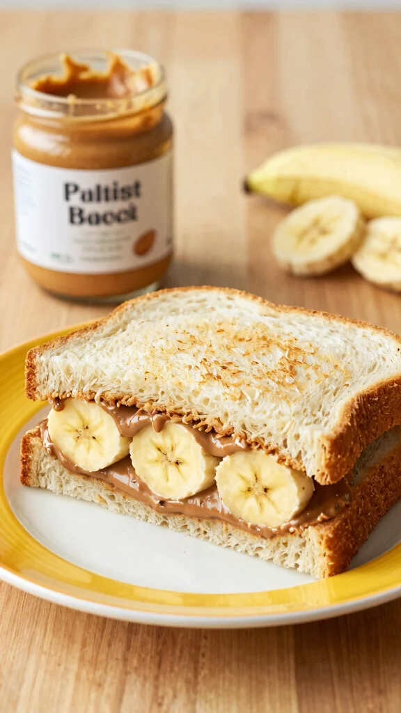 15 Healthy Work Lunch Ideas You Can Pack Fast - 15. Almond Butter and Banana Sandwich 1