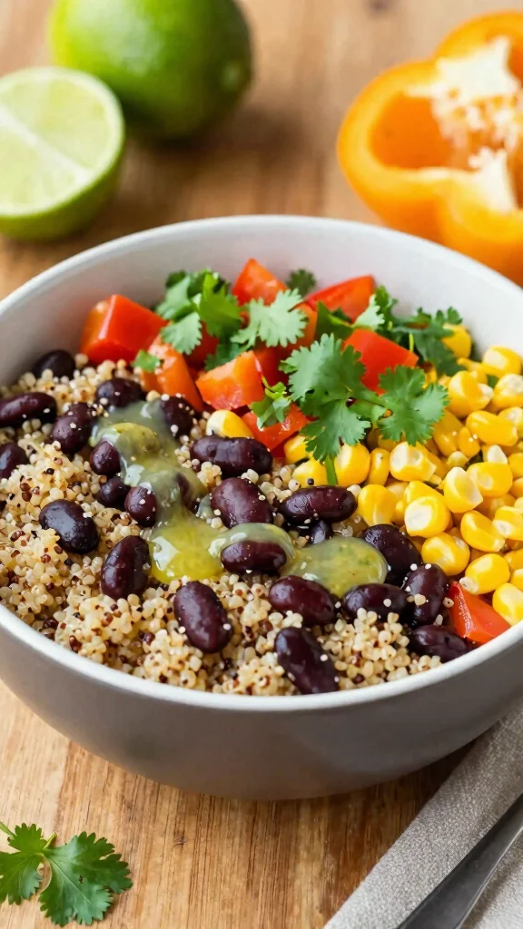 15 Healthy Work Lunch Ideas You Can Pack Fast - 5. Quinoa & Black Bean Bowl 1