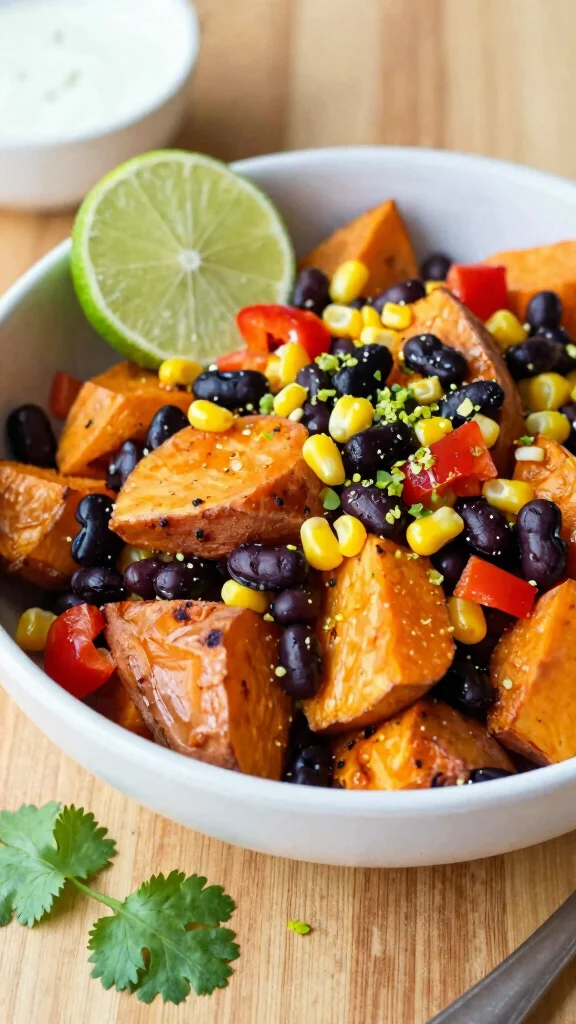 15 Healthy Work Lunch Ideas You Can Pack Fast - 7. Sweet Potato and Black Bean Salad 1
