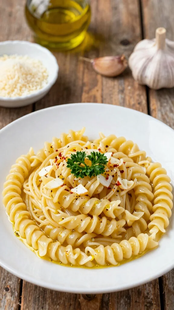 15 Heart Healthy Dinner Recipes for Better Living - 5. Olive Oil and Garlic Pasta 1