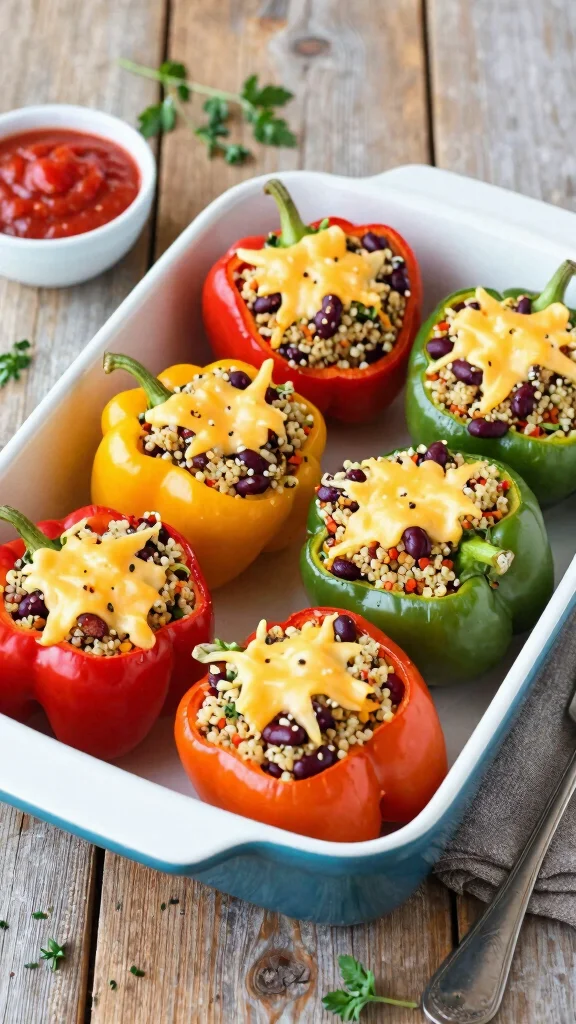 15 Heart Healthy Dinner Recipes for Better Living - 6. Stuffed Bell Peppers 1