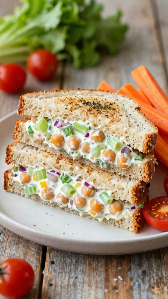15 Quick Healthy Lunch Ideas Under 30 Minutes - 10. Chickpea Salad Sandwich 1