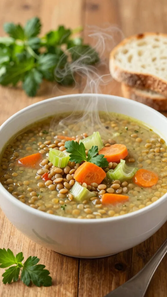 15 Quick Healthy Lunch Ideas Under 30 Minutes - 11. Vegetable Lentil Soup 1