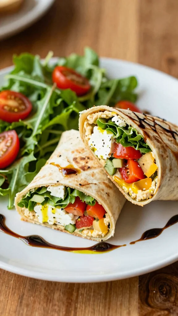 15 Quick Healthy Lunch Ideas Under 30 Minutes - 2. Mediterranean Wraps 1