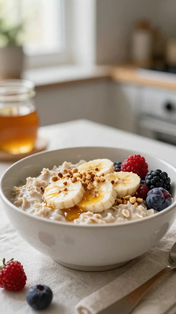 15 Quick Healthy Lunch Ideas Under 30 Minutes - 7. Oatmeal and Fruit Bowl 1