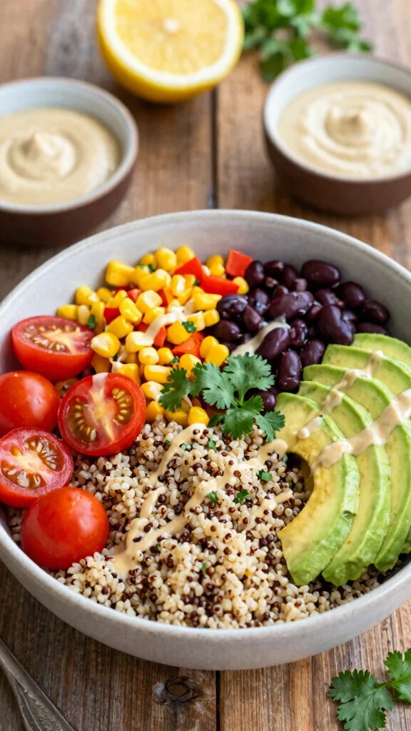 15 Recipes for Dinner Healthy and Satisfying - 1. Rainbow Quinoa Bowl 1