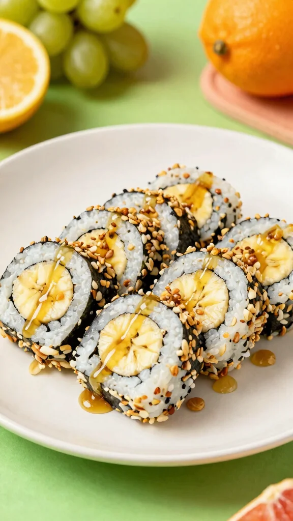 15 School Lunch Ideas Healthy & Kid-Friendly - 14. Banana Sushi 1