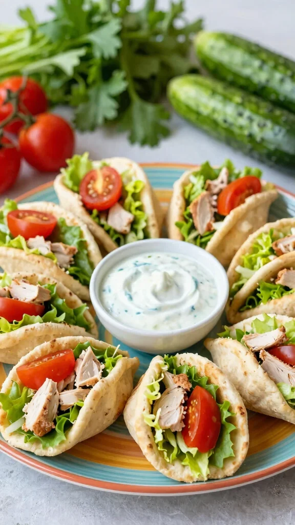 15 School Lunch Ideas Healthy & Kid-Friendly - 3. Mini Pita Pockets 1