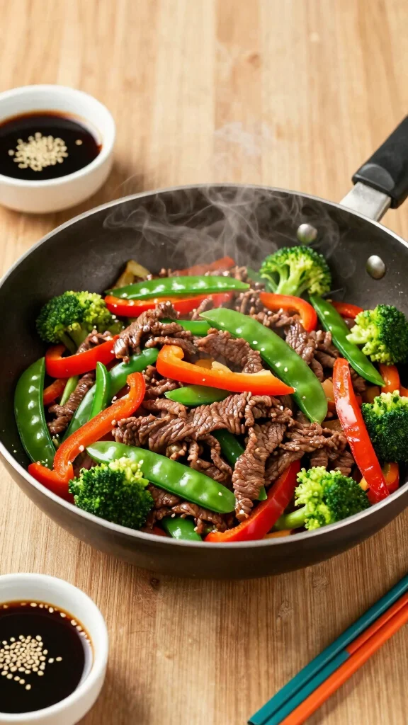 16 Easy Dinner Recipes Healthy and Quick to Make - 2. Quick Beef Stir-Fry with Vegetables 1