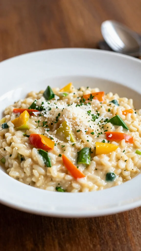 16 Easy Healthy Dinner Recipes for Family Meals - 12. Creamy Vegetable Risotto 1