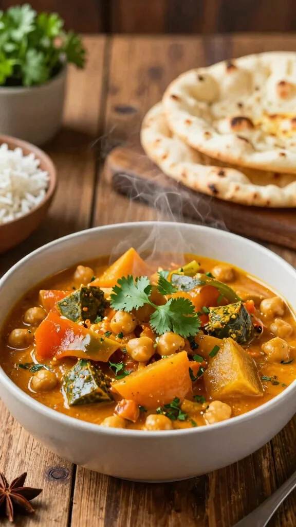 16 Easy Healthy Dinner Recipes for Family Meals - 3. Vegetable and Chickpea Curry 1