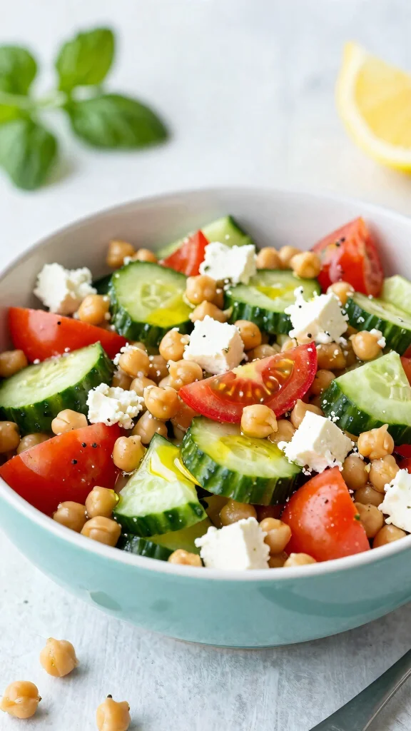 16 Easy Healthy Dinner Recipes for Family Meals - 9. Mediterranean Chickpea Salad 1