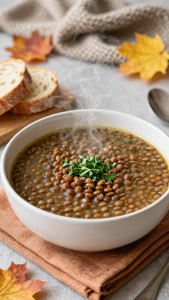 16 Fall Healthy Dinner Recipes Warm & Comforting - 6. Spiced Lentil Soup 1