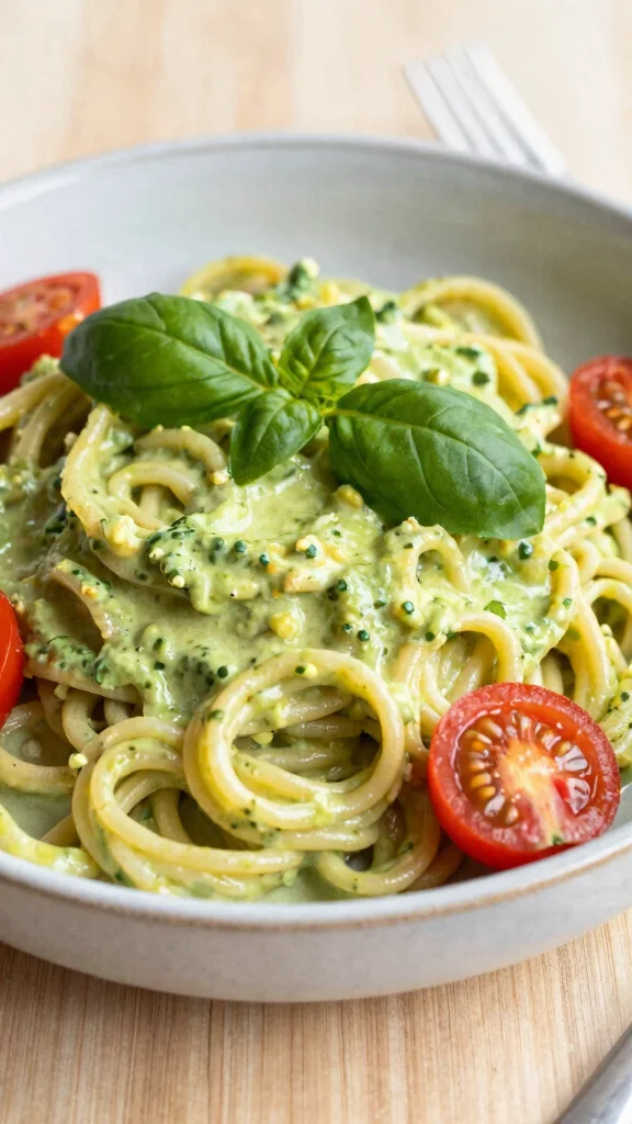 16 Healthy Dinner Recipes Easy for Weeknights - 2. Creamy Avocado Pasta 1