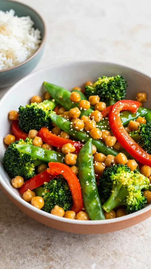 16 Healthy Dinner Recipes Easy for Weeknights - 3. Chickpea Stir-Fry 1