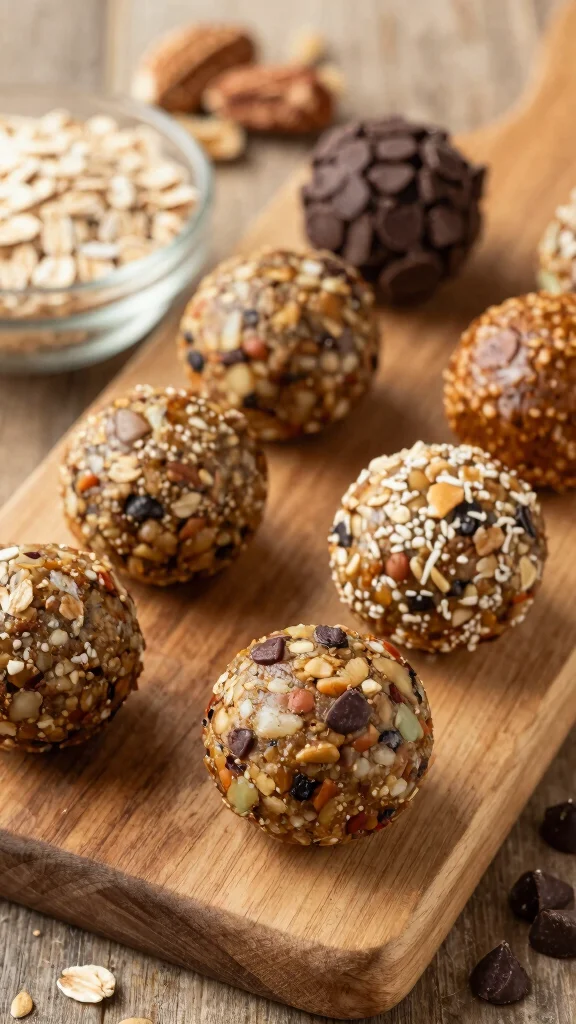 16 Healthy High Protein Lunch Ideas for Energy - 15. Protein-Packed Energy Balls 1