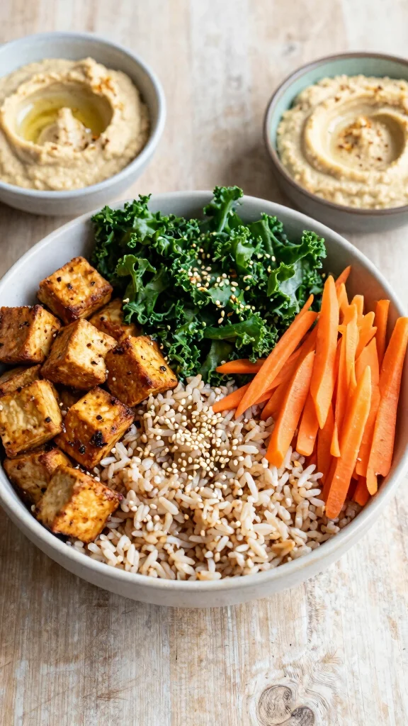 16 Healthy High Protein Lunch Ideas for Energy - 4. Tofu Buddha Bowl 1