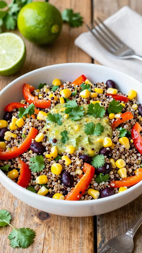 16 Healthy Lunch Options for Work or Home - 1. Quinoa & Black Bean Salad 1