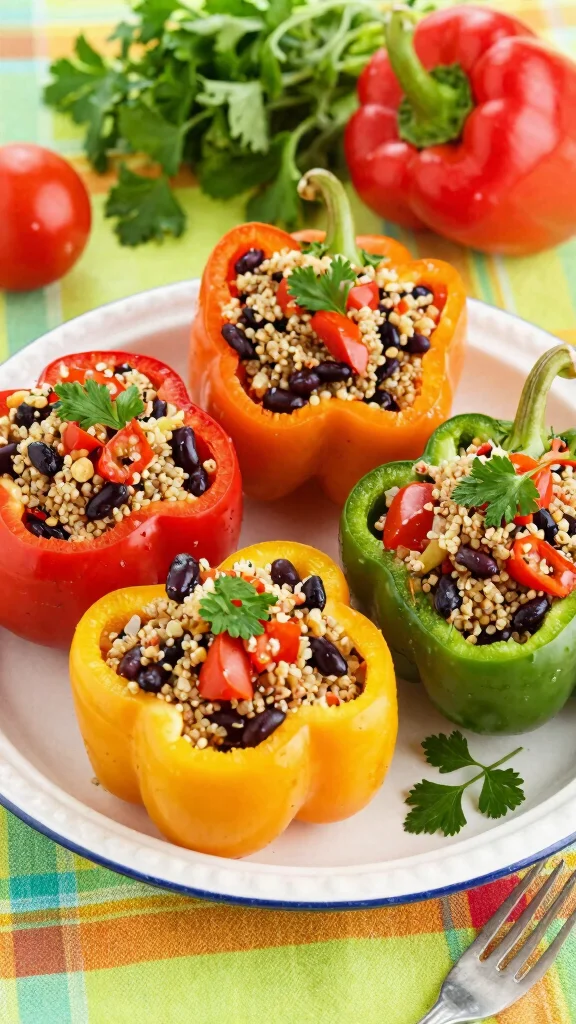 16 Healthy Lunch Options for Work or Home - 7. Stuffed Bell Peppers 1