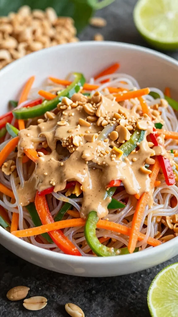 16 Healthy Lunch Options for Work or Home - 8. Thai Peanut Noodle Salad 1
