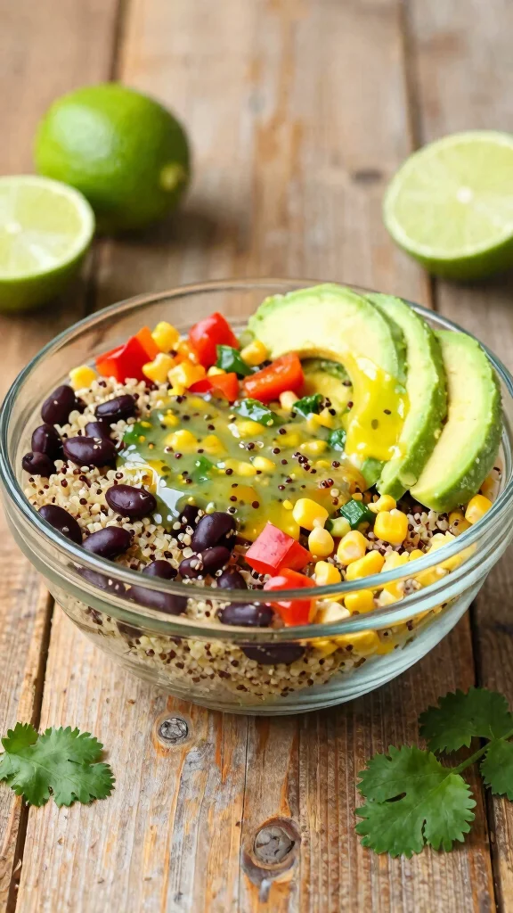16 Healthy Lunch Prep Ideas for Simple Planning - 1. Quinoa and Black Bean Salad 1