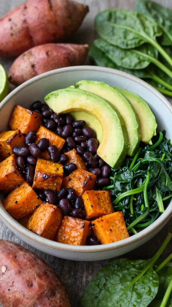 16 Healthy Lunch Prep Ideas for Simple Planning - 3. Sweet Potato and Black Bean Bowls 1