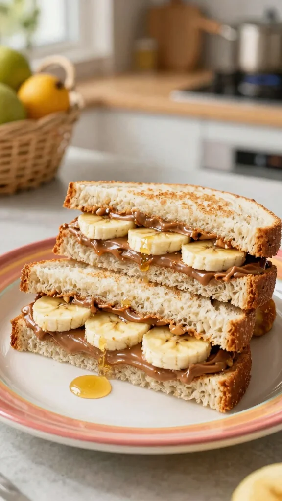 16 Healthy School Lunch Ideas for Busy Parents - 10. Nut Butter Banana Sandwiches 1