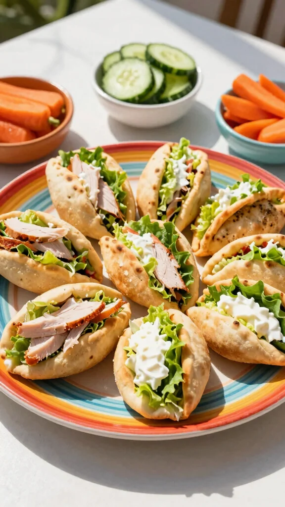 16 Healthy School Lunch Ideas for Busy Parents - 3. Mini Pita Pockets 1