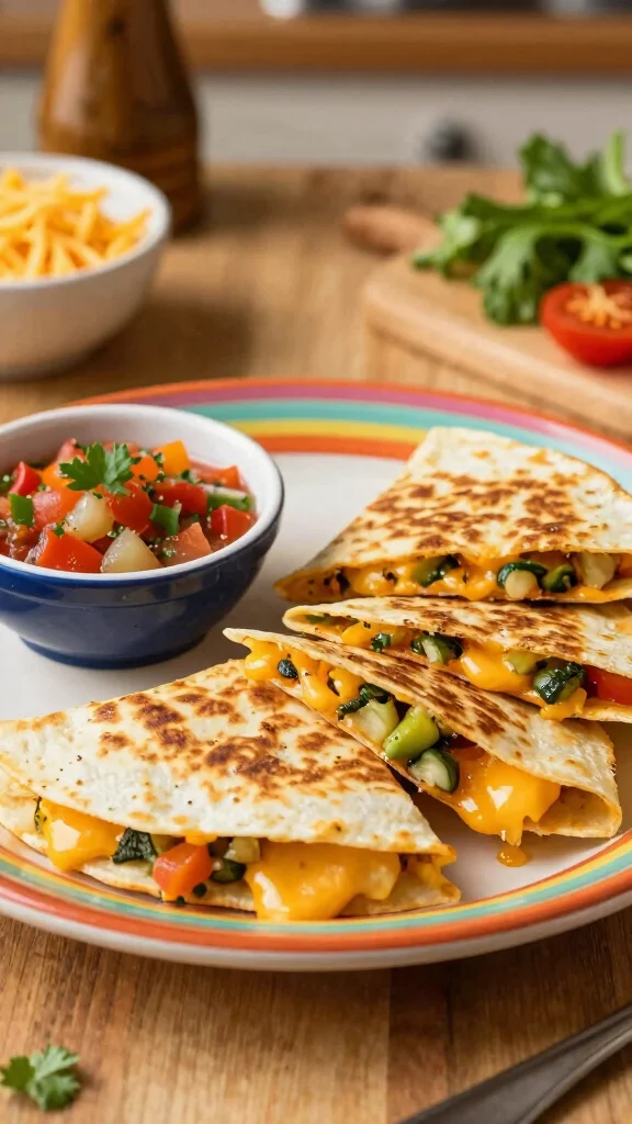 16 Healthy School Lunch Ideas for Busy Parents - 6. Cheese and Veggie Quesadillas 1