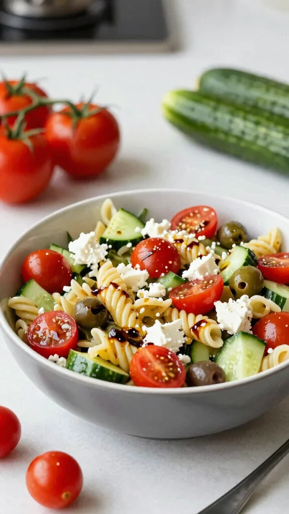 16 Healthy School Lunch Ideas for Busy Parents - 7. Pasta Salad with Veggies 1