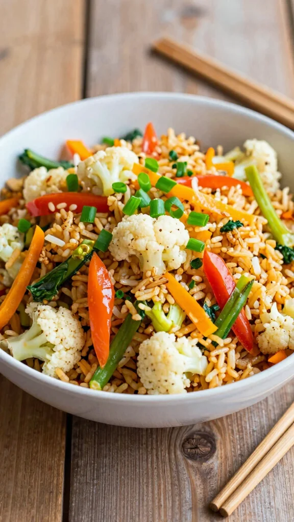 16 Lunch Recipes Healthy & Satisfying - 11. Cauliflower Fried Rice 1
