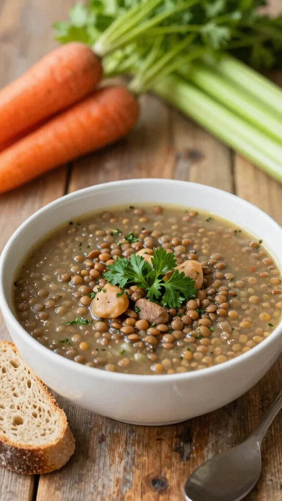 16 Quick Lunch Recipes Healthy & Delicious - 7. Protein-Packed Lentil Soup 1