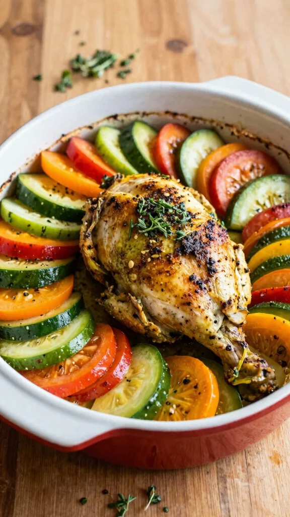 16 Quick and Easy Dinner Recipes Healthy & Delicious - 11. Baked Pesto Chicken with Veggies 1