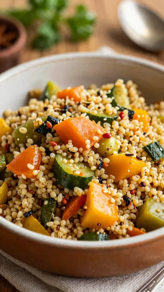 16 Quick and Easy Dinner Recipes Healthy & Delicious - 14. Curried Vegetable Quinoa 1