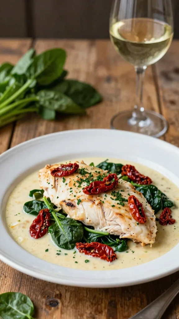 16 Quick and Easy Dinner Recipes Healthy & Delicious - 5. Creamy Tuscan Chicken 1