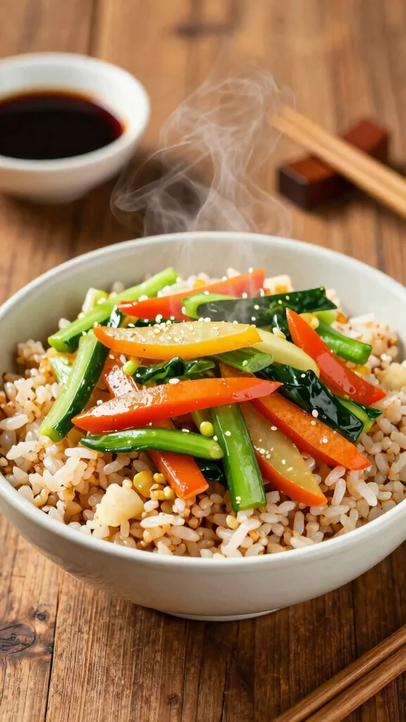 16 Simple Dinner Recipes Healthy and Delicious - 10. Veggie Stir-Fry with Brown Rice 1
