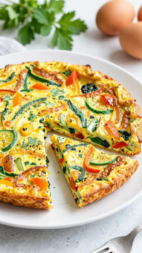 16 Simple Dinner Recipes Healthy and Delicious - 15. Easy Veggie Frittata 1