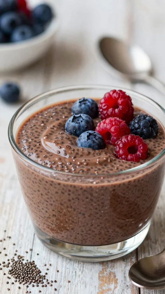 16 Simple Dinner Recipes Healthy and Delicious - 16. Chocolate Chia Seed Pudding 1