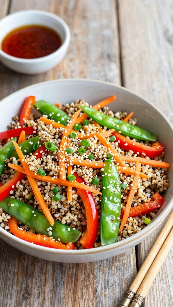 17 Easy Healthy Lunch Ideas for Work You'll Love - 10. Asian Quinoa Salad 1