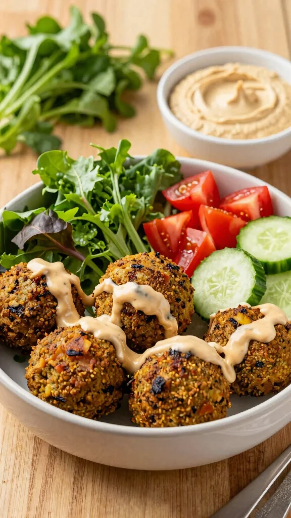 17 Easy Healthy Lunch Ideas for Work You'll Love - 11. Baked Falafel Bowls 1