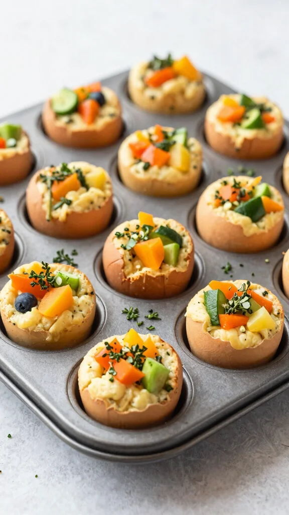 17 Easy Healthy Lunch Ideas for Work You'll Love - 12. Egg Muffins with Veggies 1