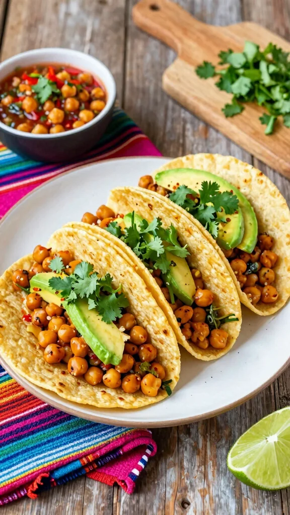 17 Healthy Dinner Recipes for Weight Losing That Actually Taste Good - 1. Spicy Chickpea Tacos 1