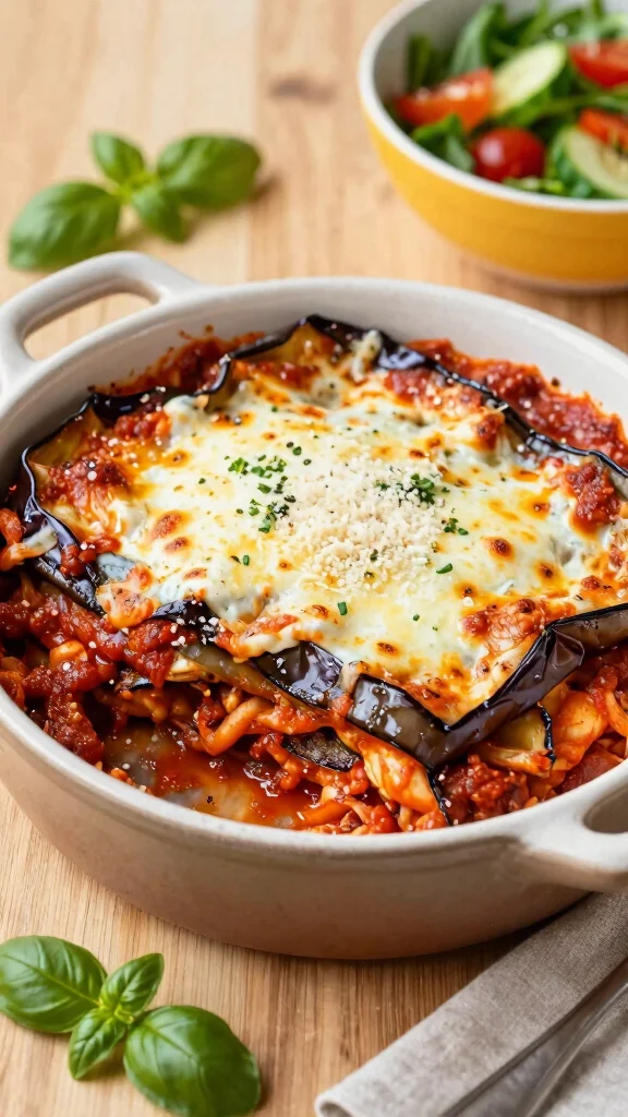 17 Healthy Dinner Recipes for Weight Losing That Actually Taste Good - 11. Italian Baked Eggplant Parmesan 1