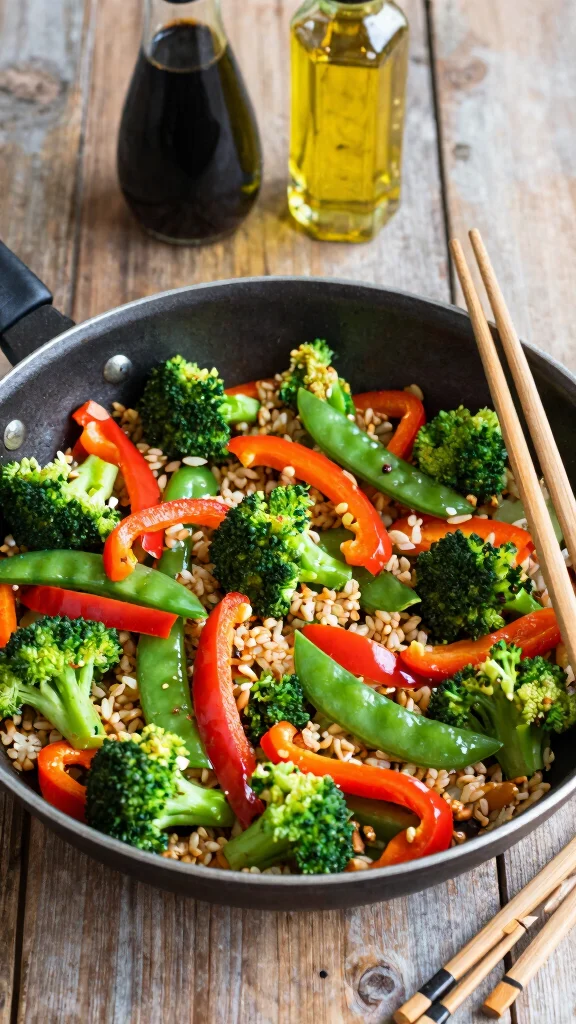 17 Healthy Dinner Recipes for Weight Losing That Actually Taste Good - 13. Veggie Stir-Fry with Brown Rice 1
