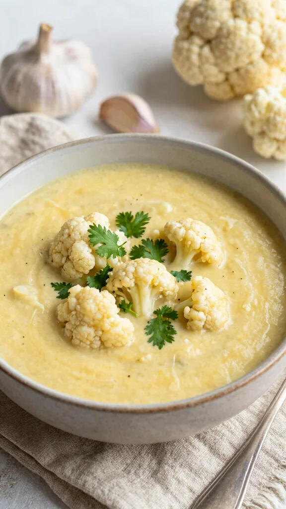 17 Healthy Dinner Recipes for Weight Losing That Actually Taste Good - 17. Curried Cauliflower Soup 1