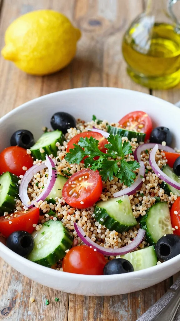 17 Healthy Dinner Recipes for Weight Losing That Actually Taste Good - 2. Mediterranean Quinoa Salad 1