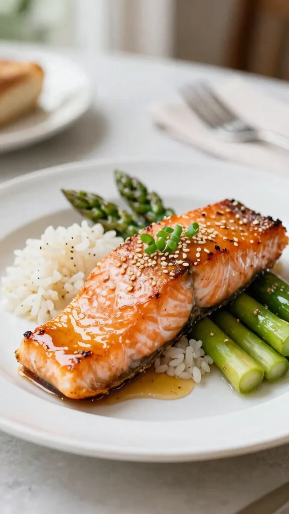 17 Healthy Easy Dinner Recipes for Beginners - 13. Honey Garlic Salmon 1